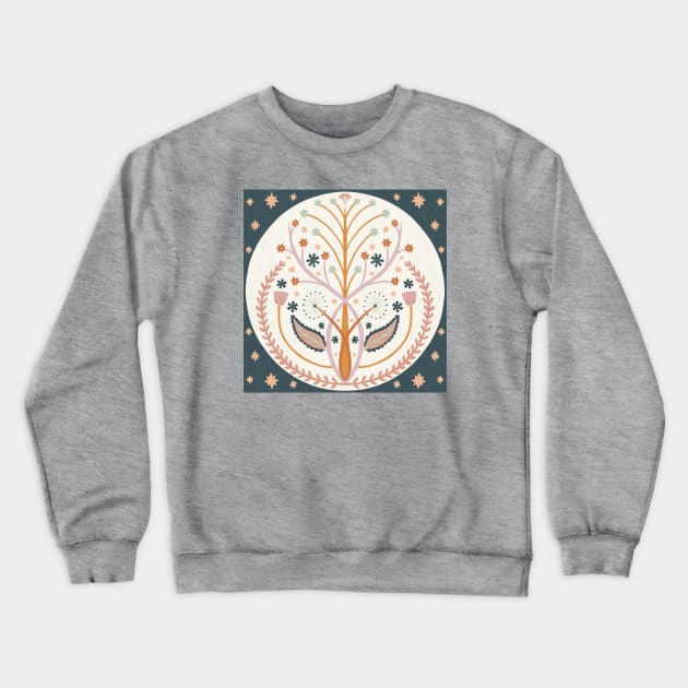 Blossoming Crewneck Sweatshirt by Happy Mouse Studio